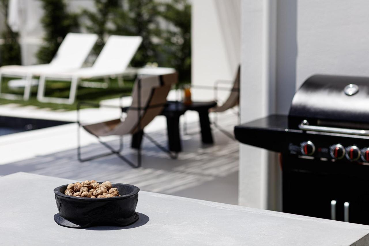 Modern Villa Casa Filo Verde With Private Pool & Bbq,200M From The Beach Плакиас Экстерьер фото