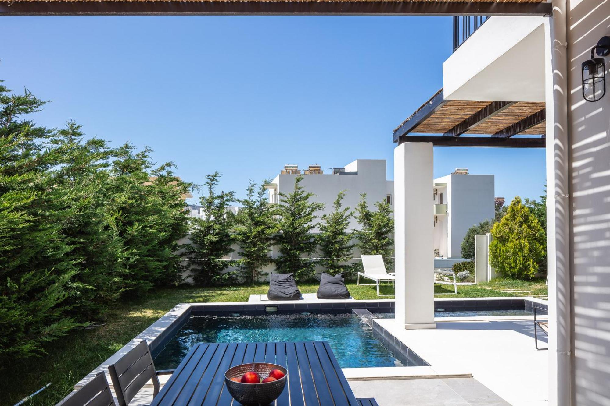 Modern Villa Casa Filo Verde With Private Pool & Bbq,200M From The Beach Плакиас Экстерьер фото